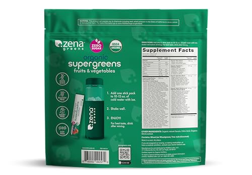 Sachets pratiques Zena Nutrition, usage rapide en déplacement pour une dose quotidienne.