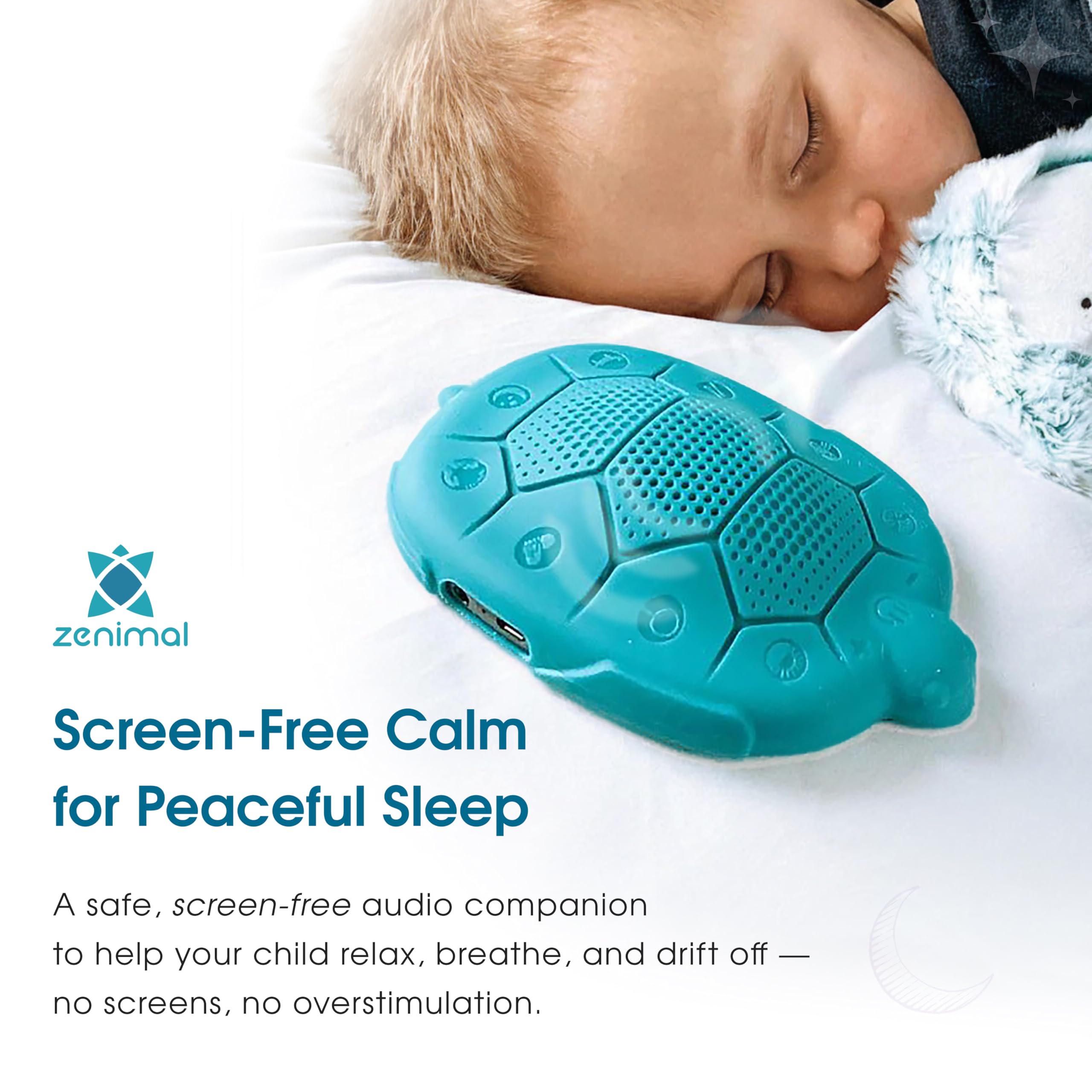 Zenimal utilisation sans écran pour aider l'enfant à se détendre.