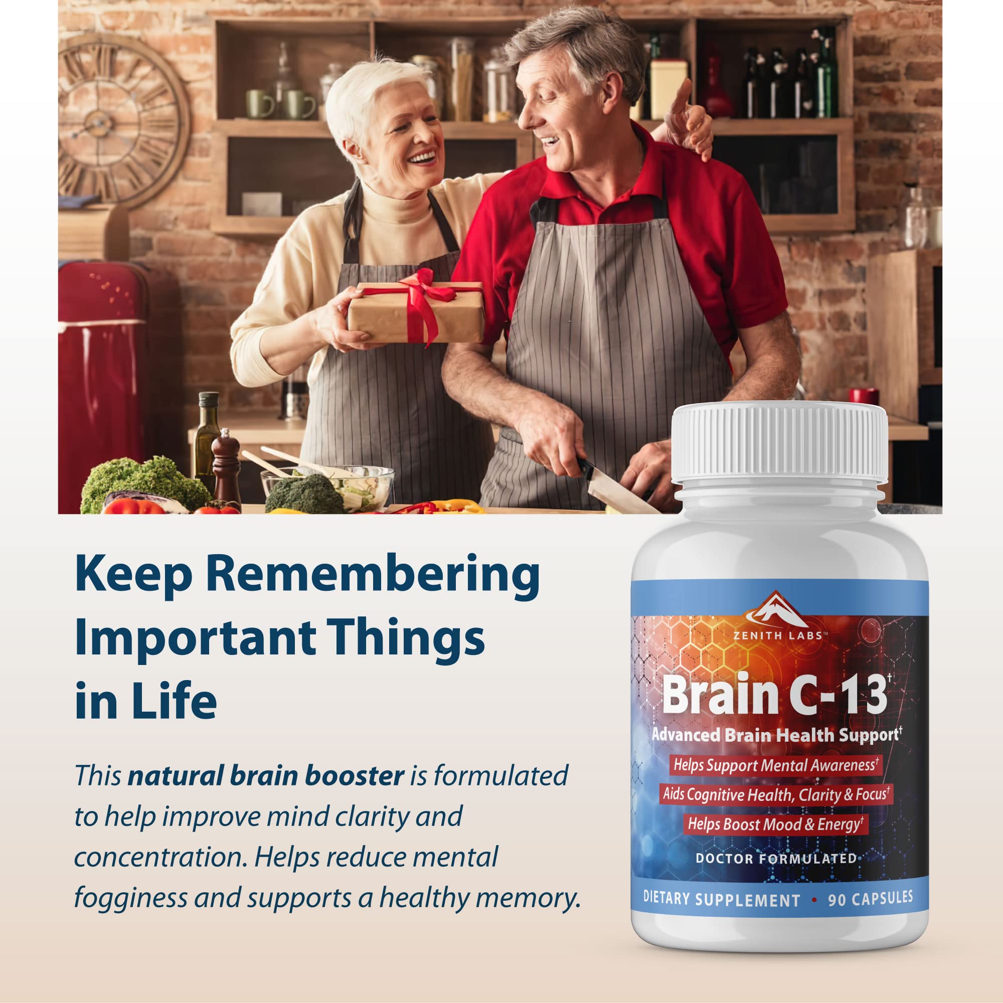 Zenith Labs Brain C-13 : produit sans gluten et sans OGM