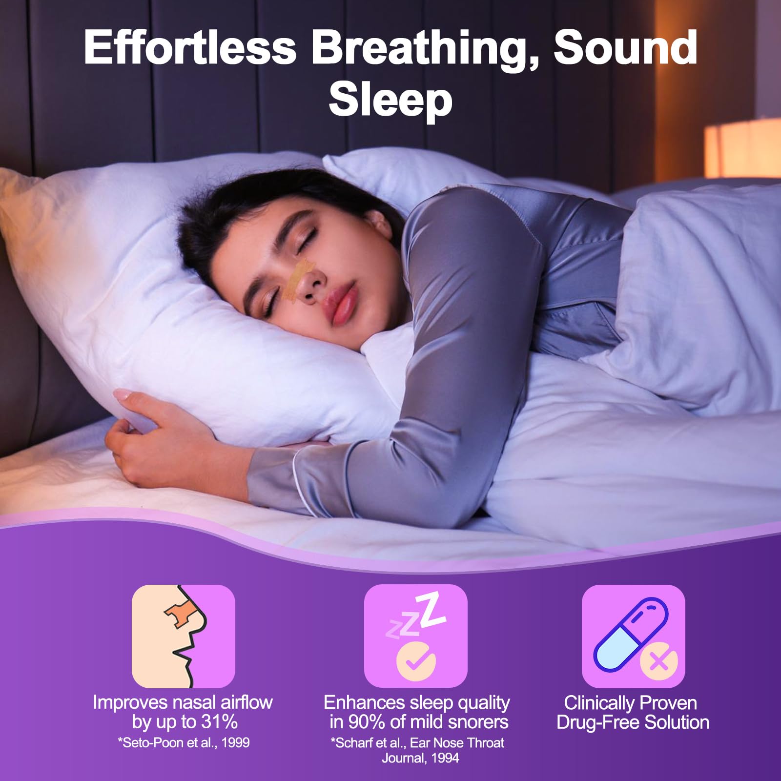 ZenithHome Bandes nasales sport: soutien discret pour performances et respiration.
