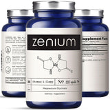 Zenium Magnésium Glycinate en bouteille de 120 capsules pour un repos potentiel.