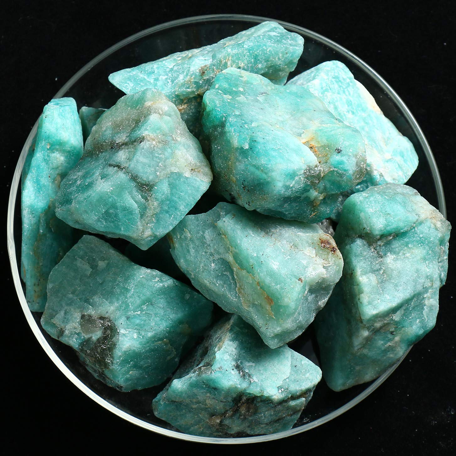 Zenkeeper amazonite — pierres brutes réunies en lot d'1 lb pour pratiques spirituelles