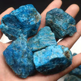 Zenkeeper Apatite pierre brute bleu-vert, stimule créativité et concentration.