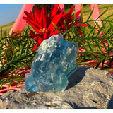 Zenkeeper fluorite bleue brute, décoratif lumineux pour un espace serein