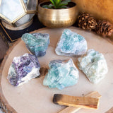 Zenkeeper fluorite brute, surface texturée et naturelle, pierres uniques.