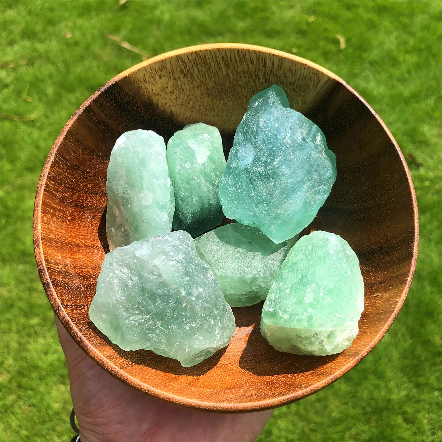 Zenkeeper fluorite verte brute, petits morceaux idéaux pour bijoux et grilles cristallines.