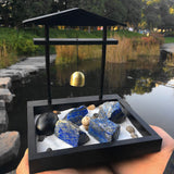 Zenkeeper Lapis Lazuli galet naturel apporte ambiance apaisante au bureau