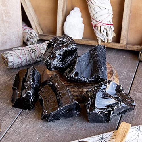 Zenkeeper obsidienne noire: pièces entre 1 et 2,5 pouces pour création artisanale.
