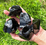 Zenkeeper obsidienne noire: pierres brutes pour projets créatifs et méditation.