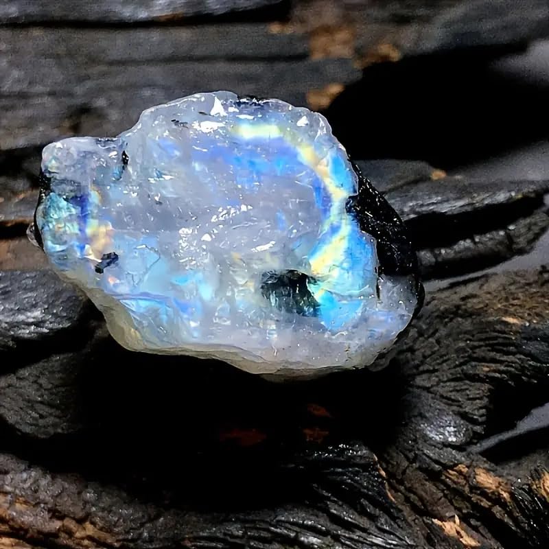 Zenkeeper pierre de lune brillance iridescente 1 à 2 pouces, idéal pour méditation