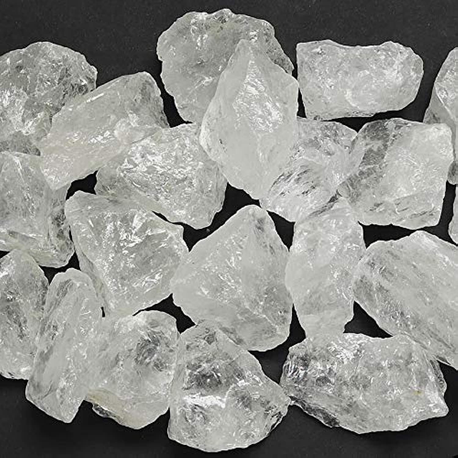 Zenkeeper quartz clair brut, gros morceaux clairs pour méditation et grilles de cristaux