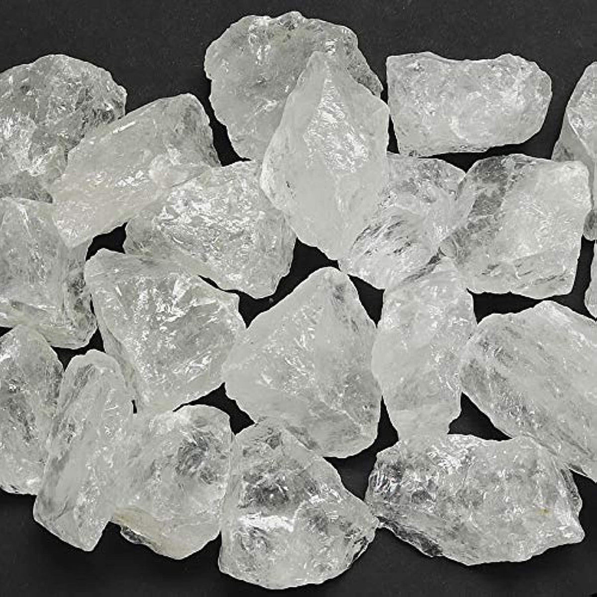 Zenkeeper quartz clair brut, gros morceaux clairs pour méditation et grilles de cristaux