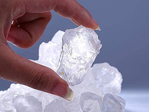 Zenkeeper quartz clair brut, morceaux transparents reflétant la lumière pour décor sacré