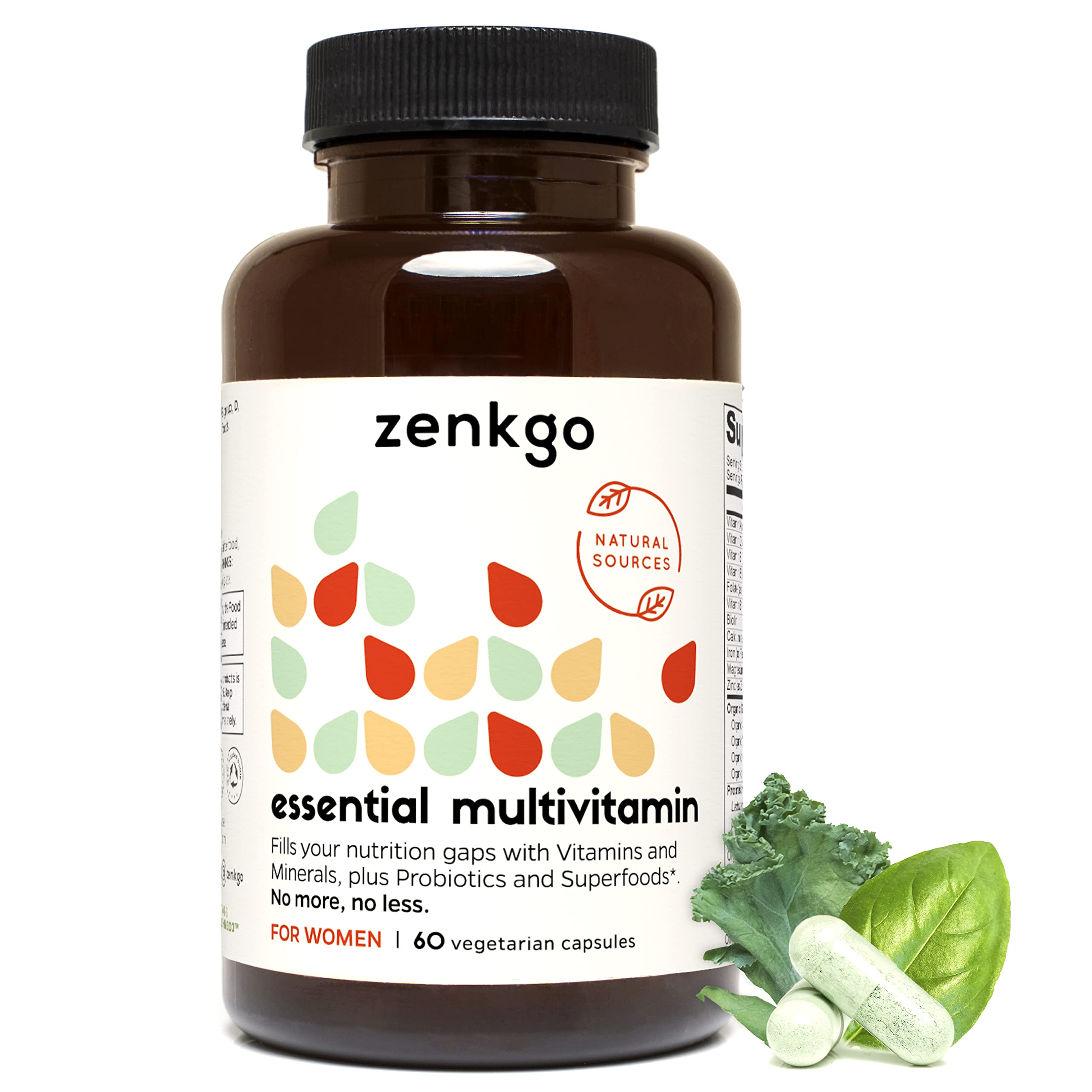 Zenkgo Femmes: vitamines et probiotiques pour énergie et immunité
