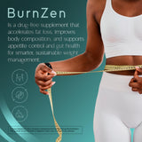 Zenos Health BurnZen - emballage avec le dosage quotidien imprimé.