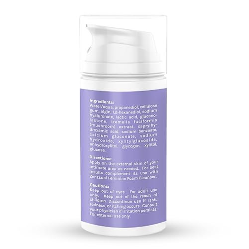 Texture légère du gel intime ZENZSUAL pour absorption rapide.