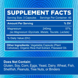 Emballage Zentastic Magnésium 4-en-1 vegan et sans allergènes.