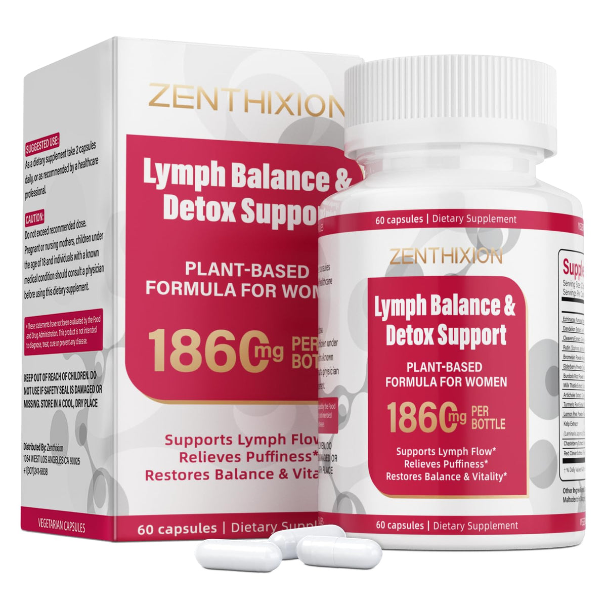 Zenthixion capsules lymphatiques: soutien potentiel du réseau lymphatique pour le quotidien.