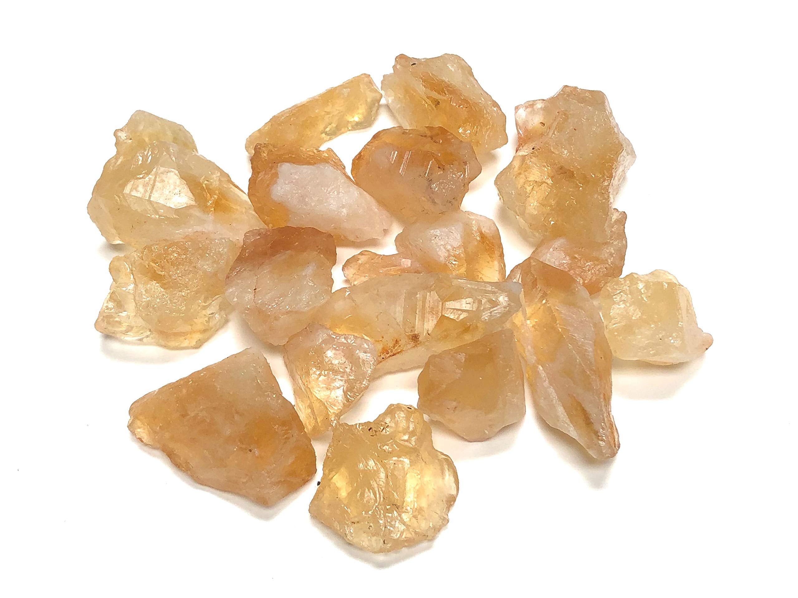 Citrine brute Zentron Crystal Collection, pierre unique prête pour cablage ou décoration.