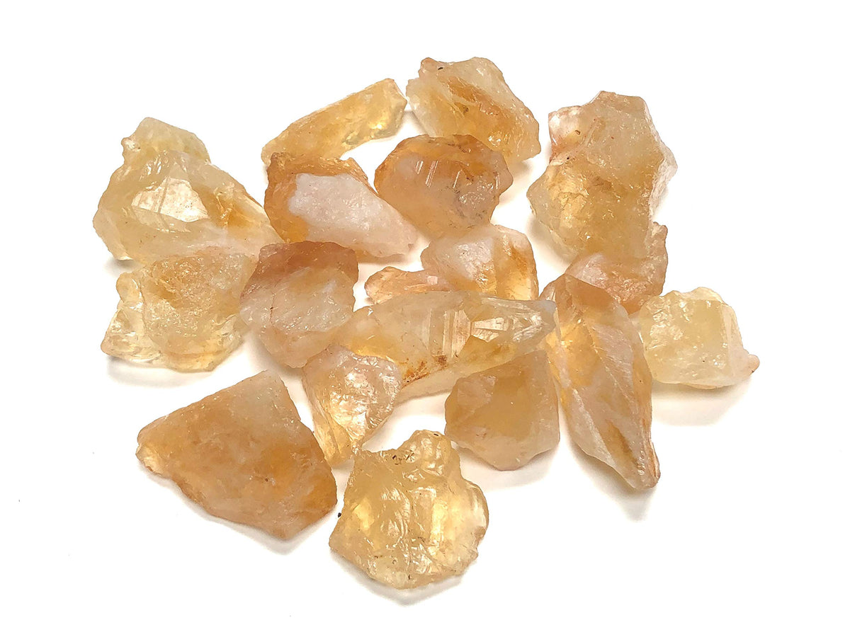 Citrine brute Zentron Crystal Collection, pierre unique prête pour cablage ou décoration.