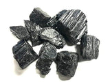 Zentron Crystal Collection tourmaline noire brute, pièce d'un pouce, parfaite pour décor et cabochonage.