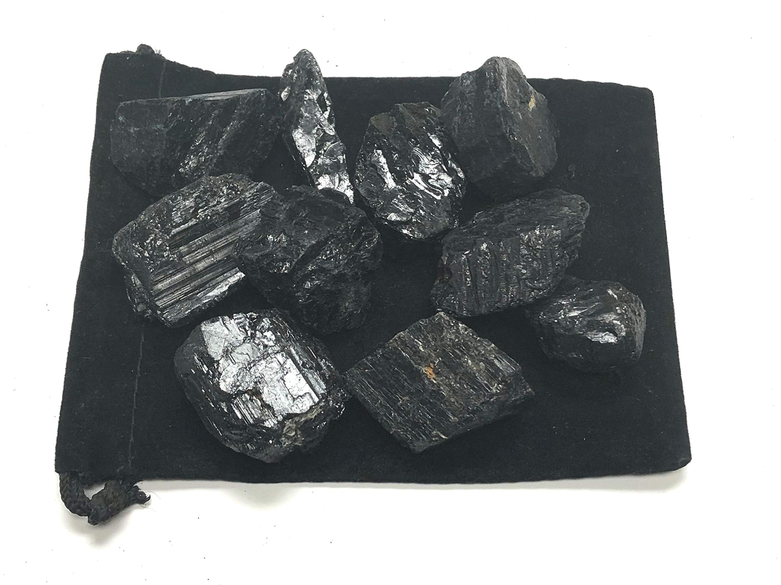 Zentron Crystal Collection tourmaline noire brute, lot polyvalent pour collection personnelle.
