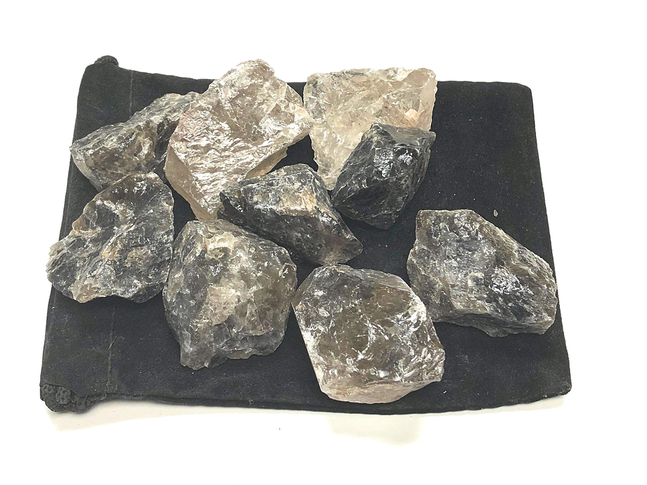 Zentron Crystal Quartz fumé – prêt pour sertissage avec fil métallique et bijoux.