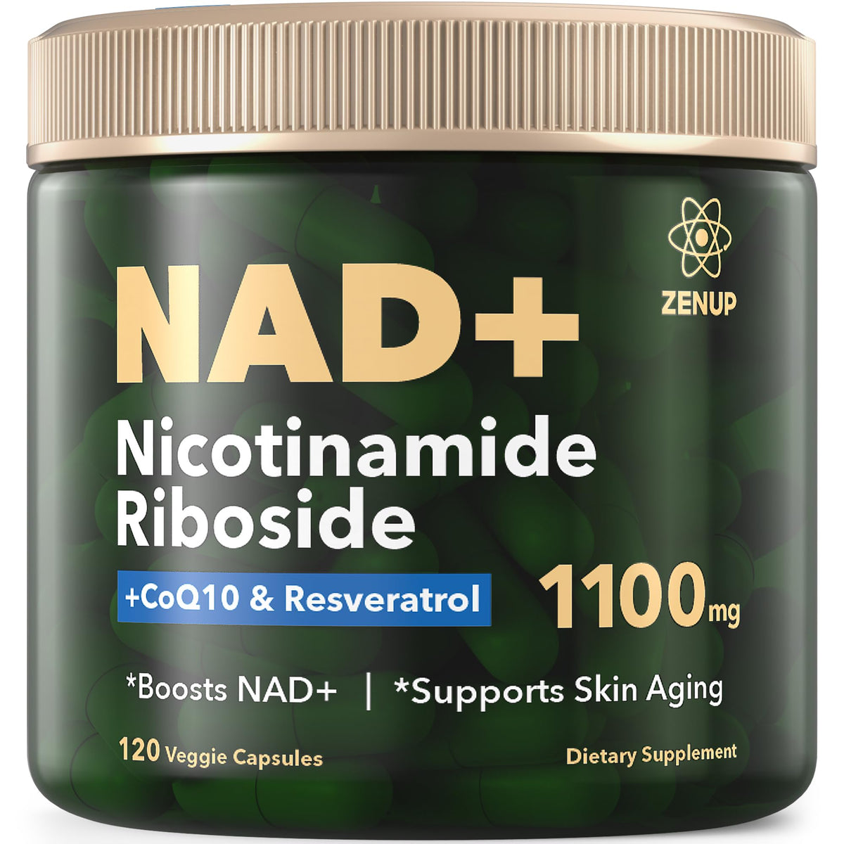 ZenUP NAD+ bouteille ouverte, routine matinale facilitée
