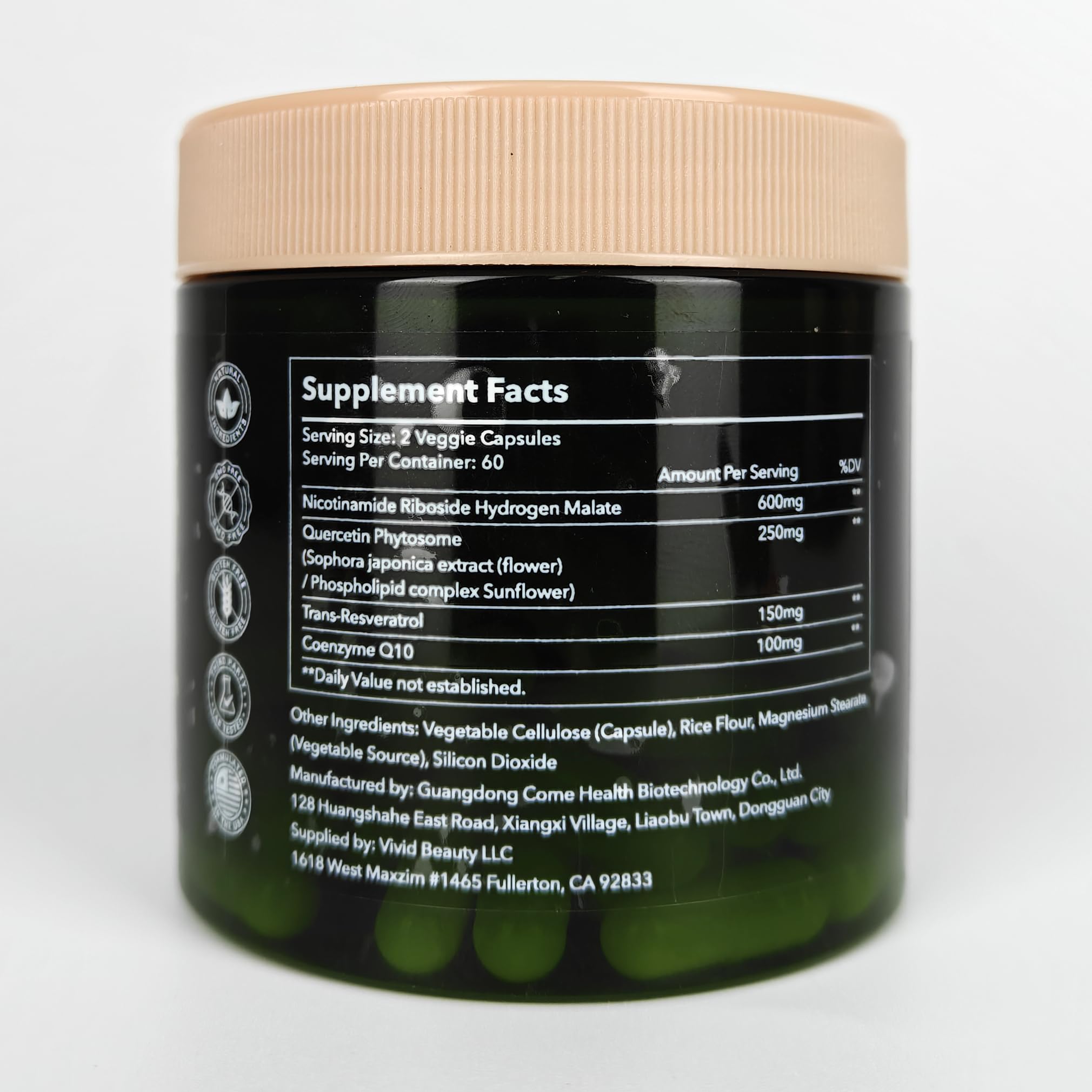 ZenUP NAD+ capsules empilées, dosage quotidien pratique