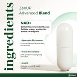 ZenUP NAD+ plan de travail prêt à prendre la dose quotidienne