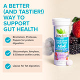 Zenwise Health bonbons digestifs protéines et glucides, aide potentielle à la digestion.