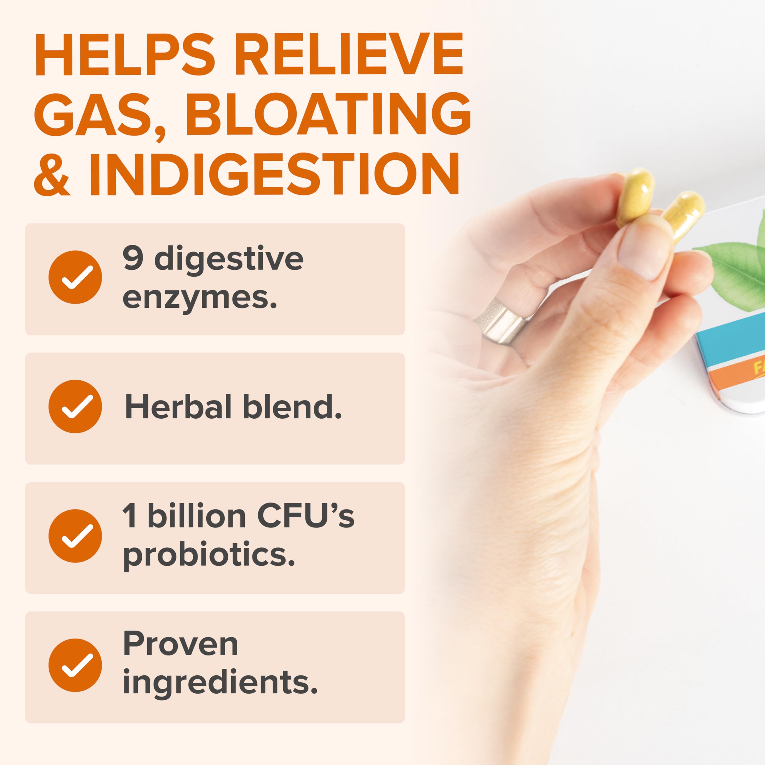 Zenwise Health Probiotiques Digestifs – sachet portable, idéal en voyage.