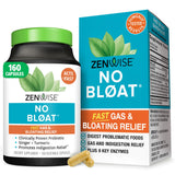 Zenwise No Bloat: bouteille visible avec gélules digestives faciles à avaler, confort intestinal.