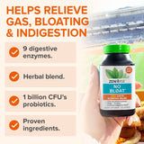 Probiotiques vivants Zenwise No Bloat atteignant l'intestin pour un soutien rapide.