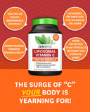 Formule avec phospholipides, douceur digestive potentielle dans Zenwise Santé Vitamin C liposomale.