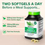 Zenwise Health Oméga-3 végan : algues marines, source durable d’Omega3.