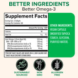 Zenwise Health Oméga-3 végan : capsules sans poisson, source EPA/DHA naturelle.