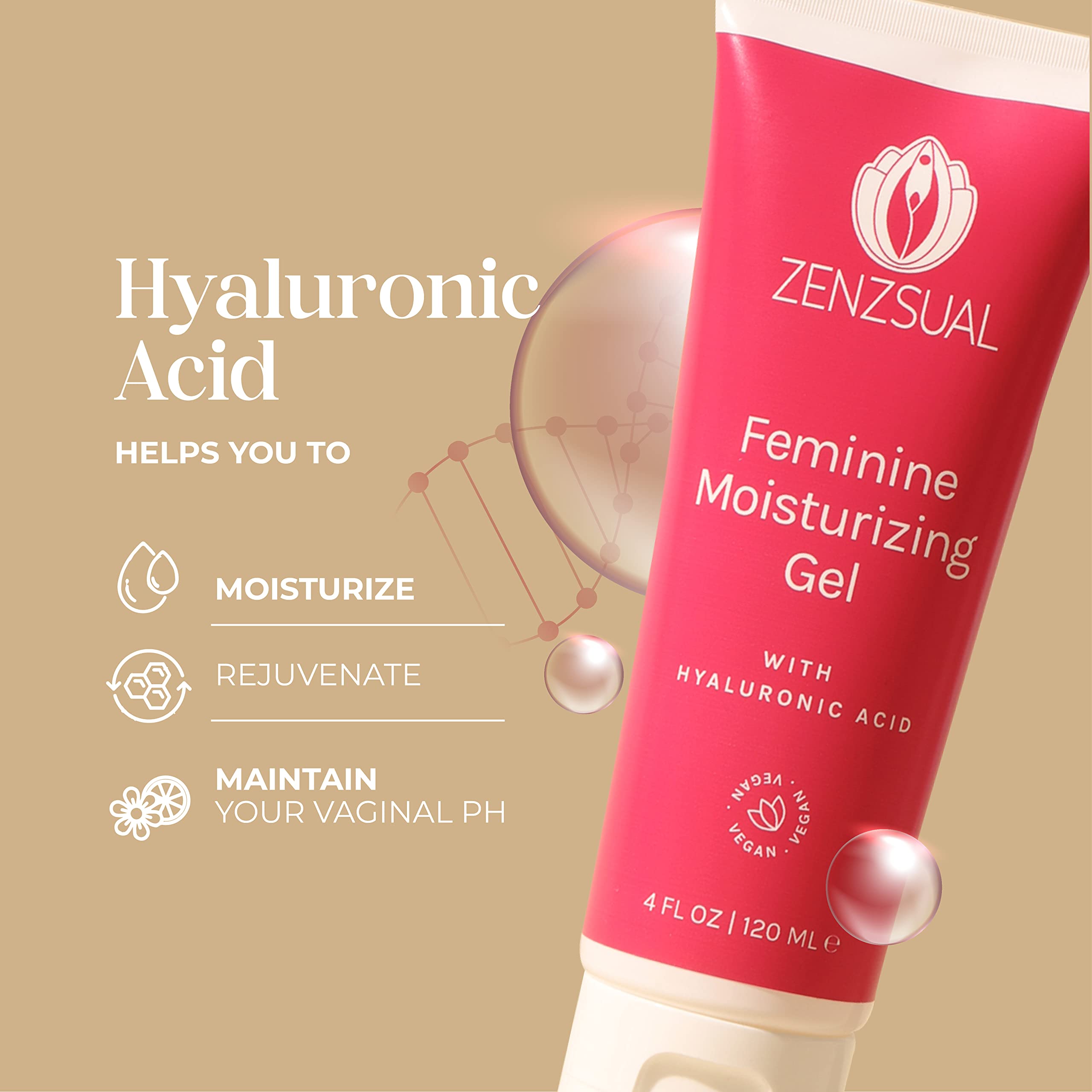 ZENZSUAL Gel transparent et non collant, idéal pour une hydratation quotidienne en douceur.