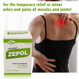 Emballage compact Zepol, prêt à emporter pour usage ponctuel.