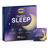 Patch Sommeil Zerava appliqué sur la peau, activité calmante et pratique.