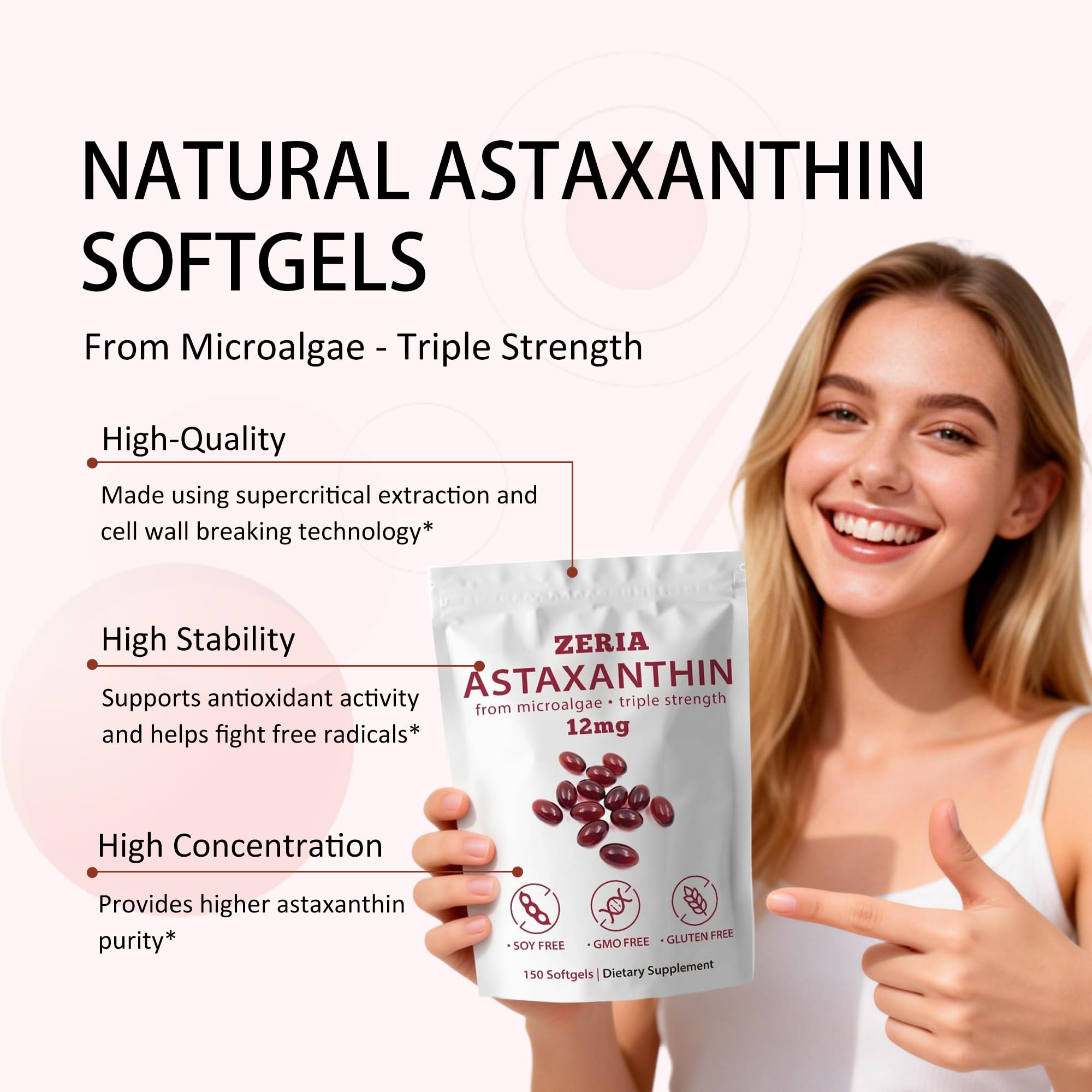 Zeria Astaxanthine bien-etre-yeux-peau: soutien l'éclat et le confort visuel