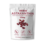 Zeria Astaxanthine bouteille: soutien quotidien naturel pour les yeux et la peau