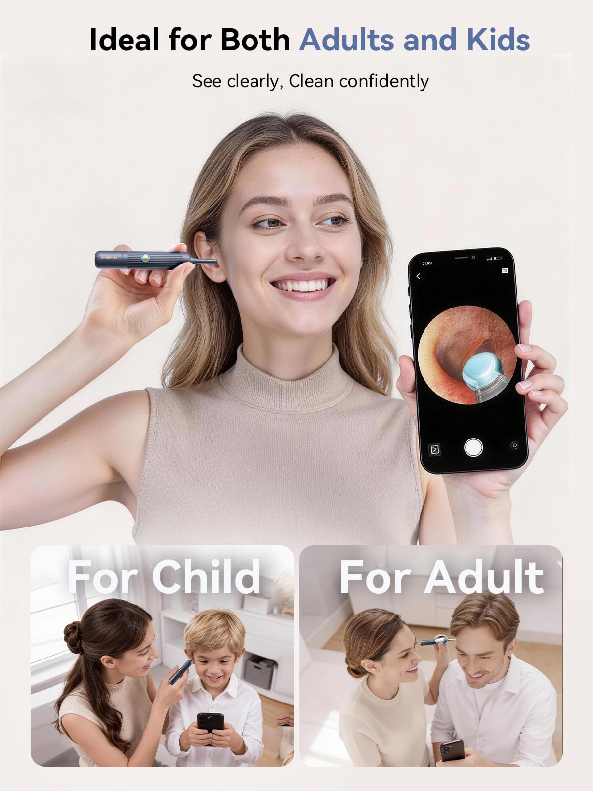 ZERONDER Embouts Oreille 4 types pour un nettoyage précis et sûr.