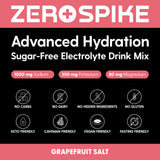 Doosettes Zerospike au goût pamplemousse, solution portable pour l’hydratation.