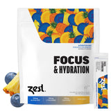 ZEST Focus en sticks ananas-myrtille pour énergie propre et durable