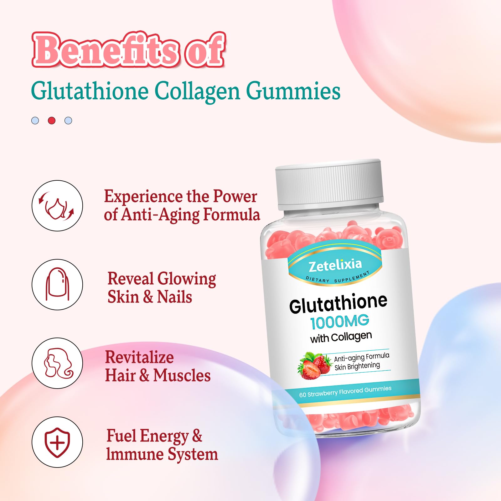 Texture délicieuse et rituel quotidien avec Zetelixia Glutathion-Collagène