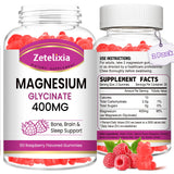Gommes Zetelixia Magnesium Glycinate emballage 2-paquets, pratique au quotidien.