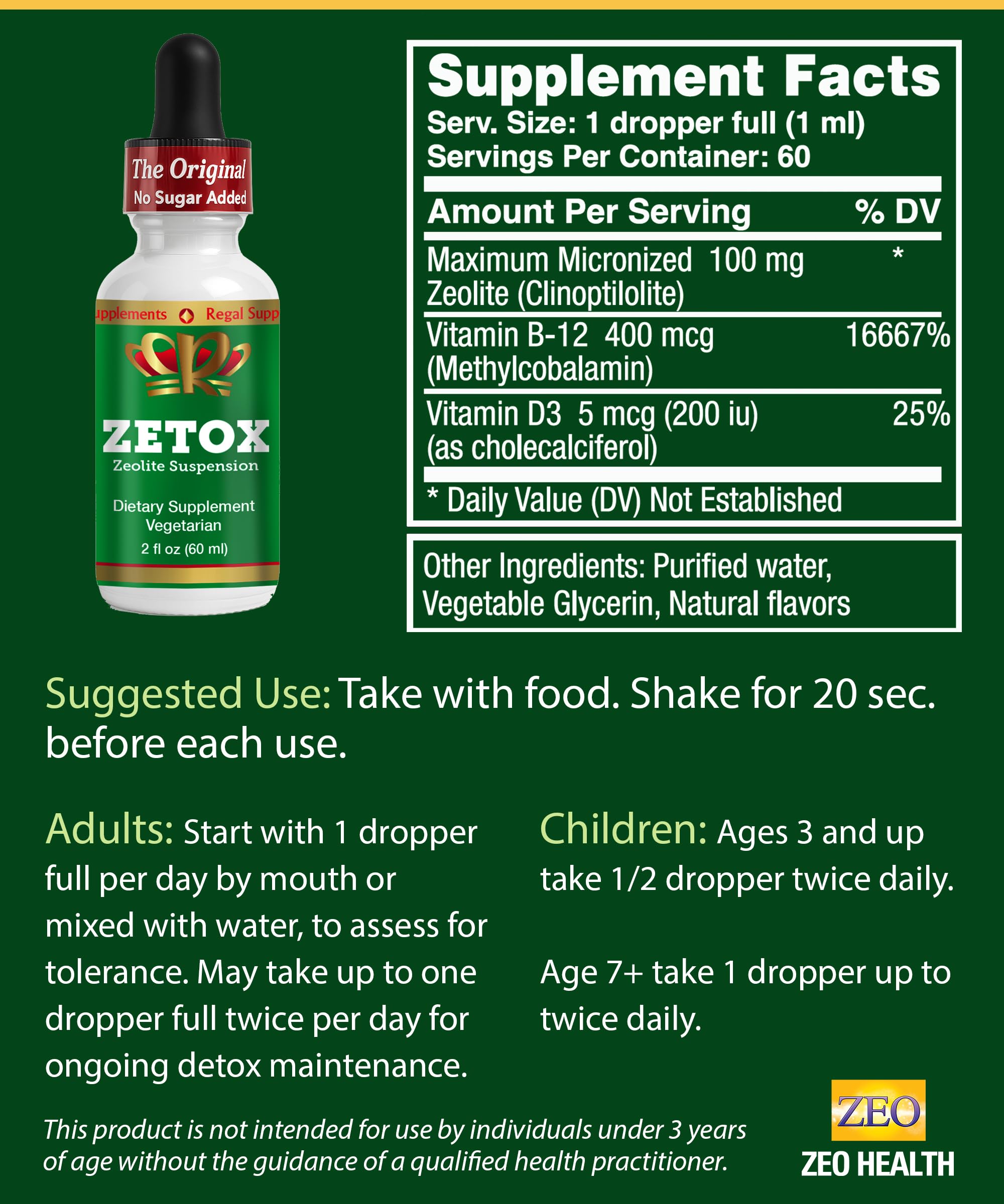Zeo Health ZETOX – origine et contrôle qualité, sécurité assurée.