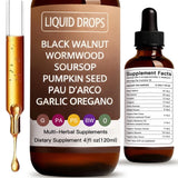 ZEYARUIBO flacon armoise-noix-noire: soutien digestif potentiel grâce à une formule naturelle.