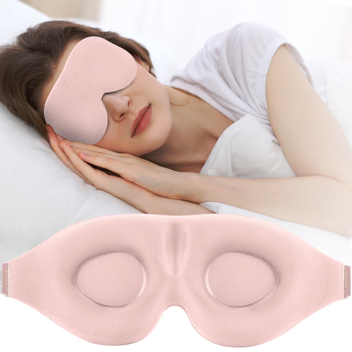 Masque ZGGCD Sommeil 3D – vue de face, confort enveloppant.